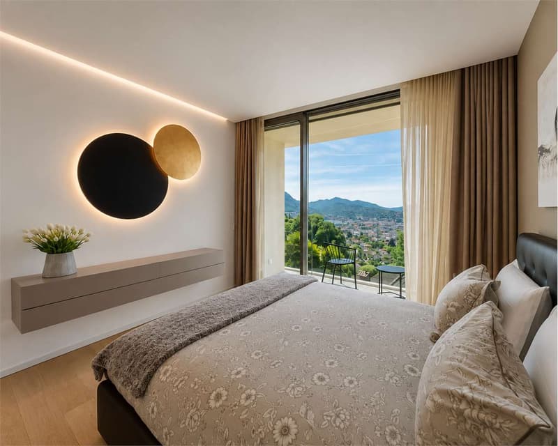 Appartamento di recente costruzione di 5.5 locali a Lugano vista lago (8)