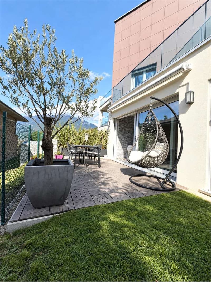 Appartamento di 3.5 locali con giardino privato - Bellinzona (1)