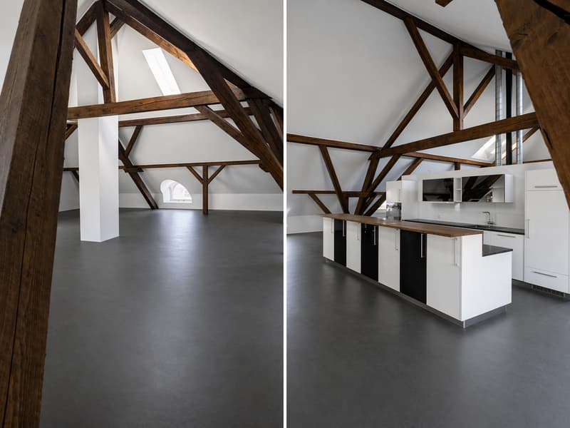 Einzigartiges Loft in historischem Gebäude in Hindelbank 227m2 inkl. 2 EH Plätze (2)