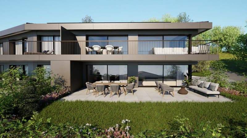 Superbe appartement de 4.5 pièces avec grand jardin et dégagement sur le Léman (2)