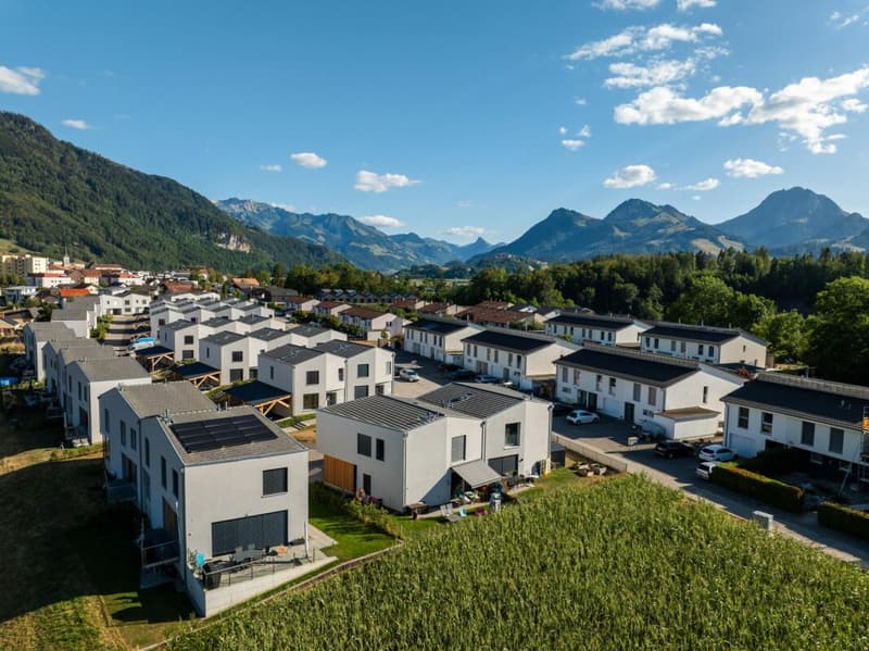 Très belle villa de 4,5 pièces avec vue sur les montagnes et le lac de la Gruyère ( B1.2 ) (2)