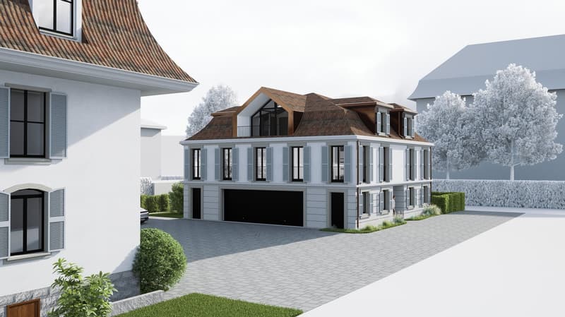 Chantier ouvert_2 Townhouses d’exception au cœur de Nyon, à deux pas du lac (Dernière disponible) (2)