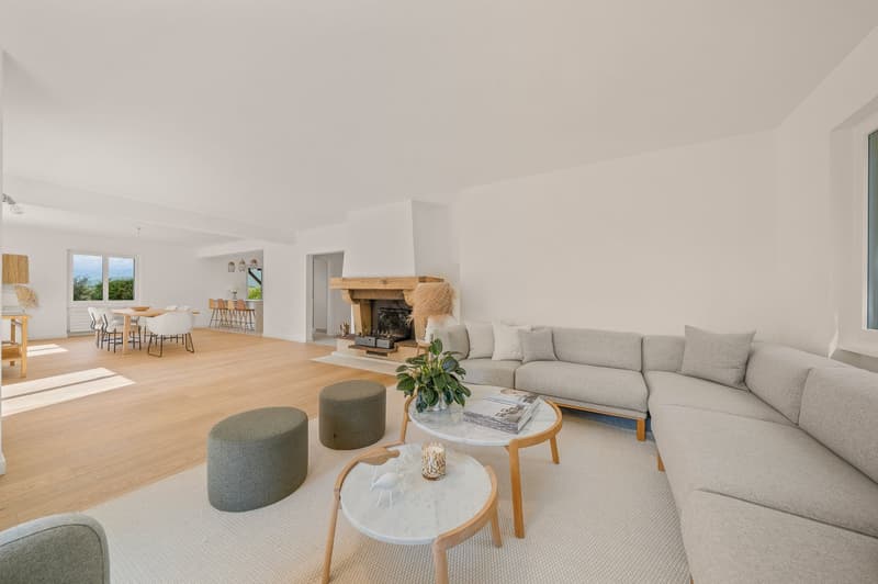 Magnifique villa individuelle rénovée avec vue panoramique à 5 minutes de Nyon (4)