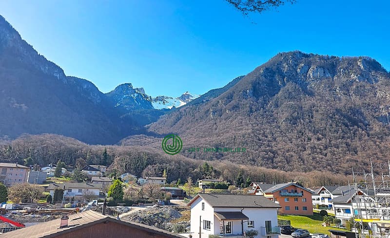 Les Evouettes (VS) - 4 rooms in attic between valley and mountains (15)