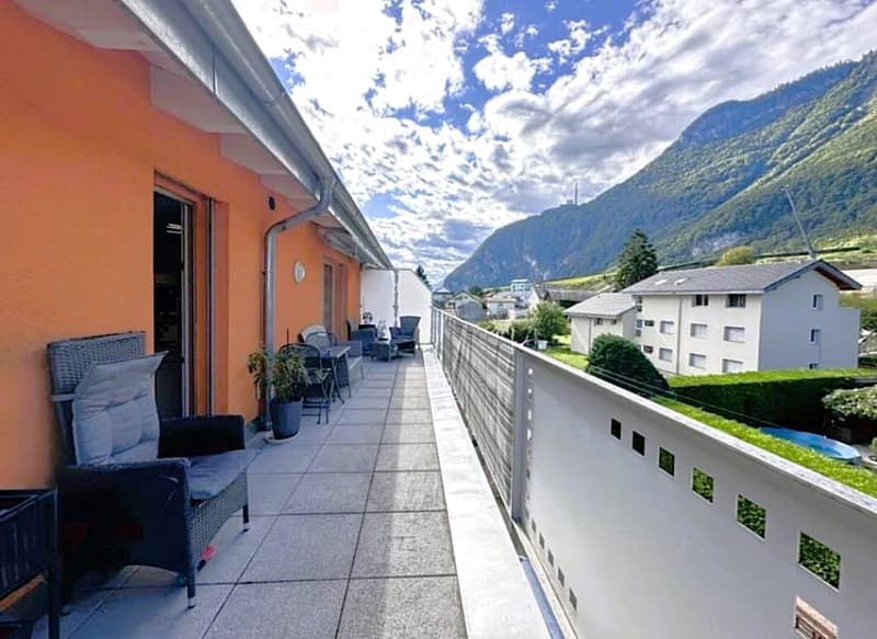 Les Evouettes (VS) - 4 rooms in attic between valley and mountains (3)