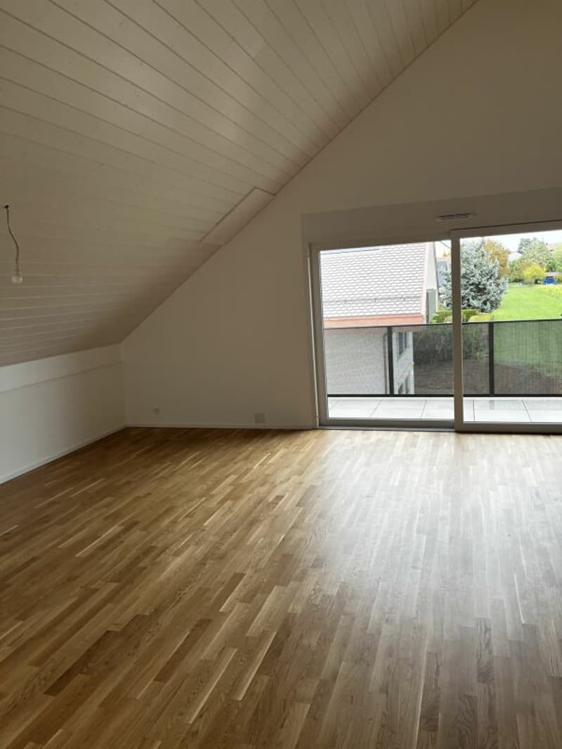 3.5 pièces dans les combles avec balcon et vue dégagée (4)
