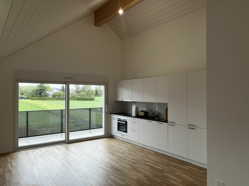 3.5 pièces dans les combles avec balcon et vue dégagée (3)
