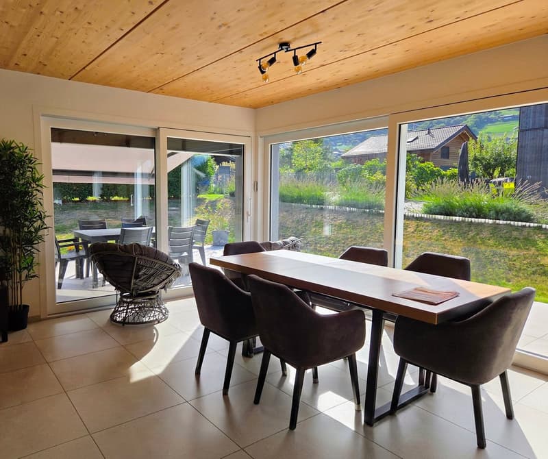 Maison individuelle moderne de 5.5 pièces à Choëx avec vue panoramique sur les montagnes (6)
