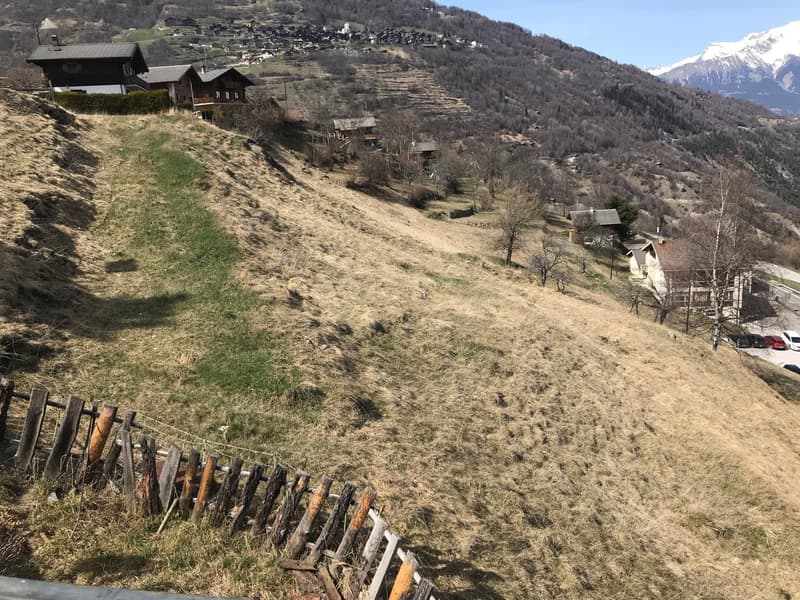 Riservato: terreno di 1047 m2 con vista sulle montagne e la valle nel Val d'Hérens (11)