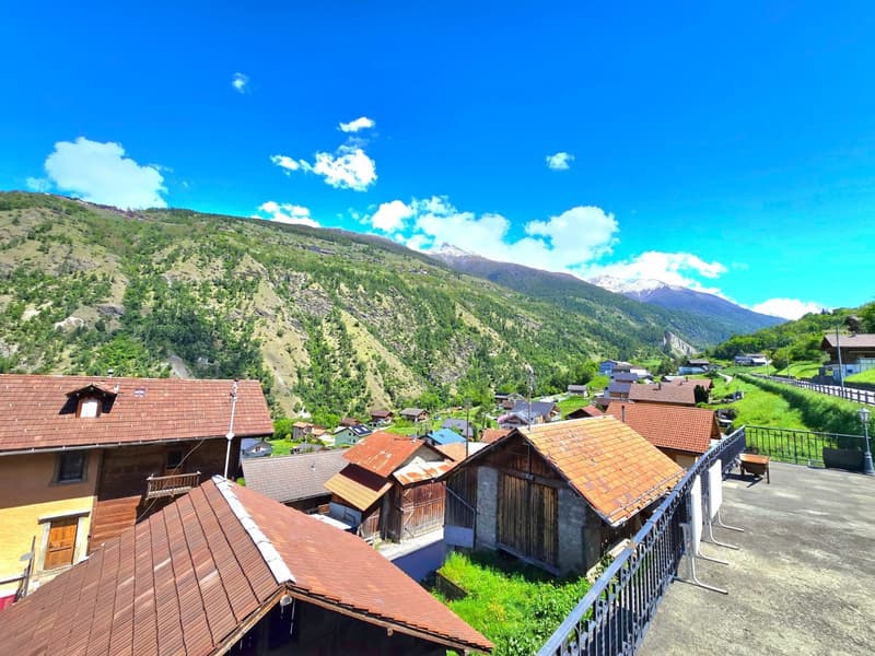 3.5-room apartment and commercial space with potential for conversion into a duplex in Euseigne (26)