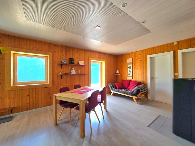 Appartement rénové avec terrasse, vue imprenable et plein soleil à Eison (St-Martin) Val d’Hérens (5)