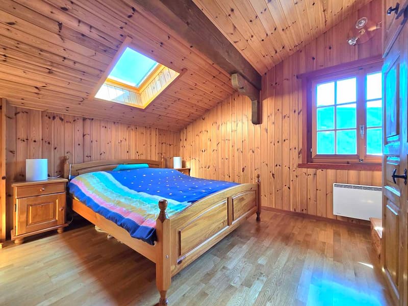 Magnifique chalet familial de 2 appartements. Annexes, extérieur, soleil et vue, Val d’Hérens (12)