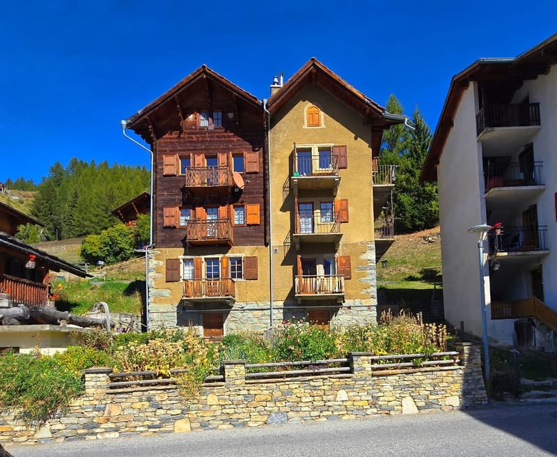 Charmant appartement à Eison (Val d’Hérens) avec vue, grand jardin et garage (14)
