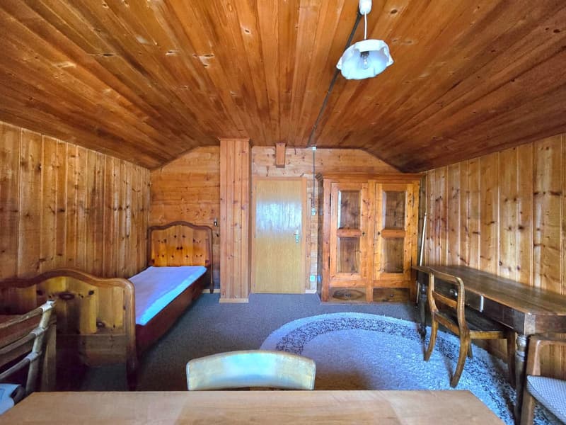 Grande maison familiale avec 2 appartements, surface commerciale, grange et extérieur à Hérémence (19)