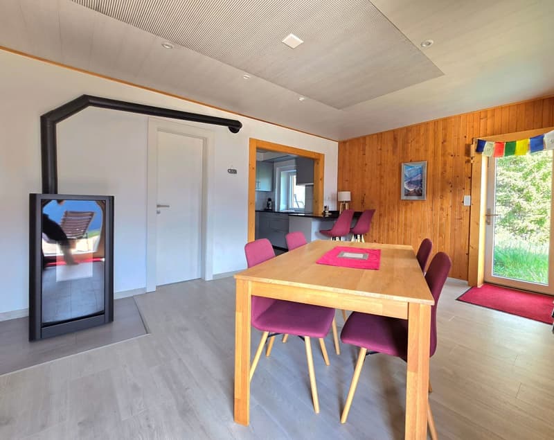 Appartement rénové avec  terrasse, vue imprenable et plein soleil à Eison (St-Martin) Val d’Hérens (9)
