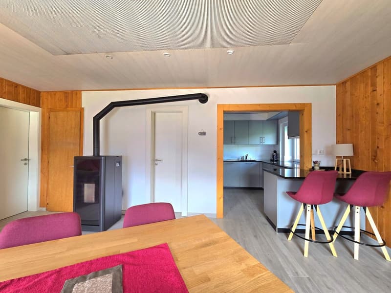 Appartement rénové avec  terrasse, vue imprenable et plein soleil à Eison (St-Martin) Val d’Hérens (10)