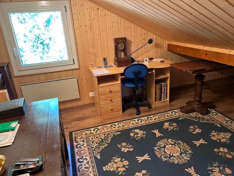 Chalet chaleureux de 3 pièces à St-Cergue avec vue et cachet montagnard (8)