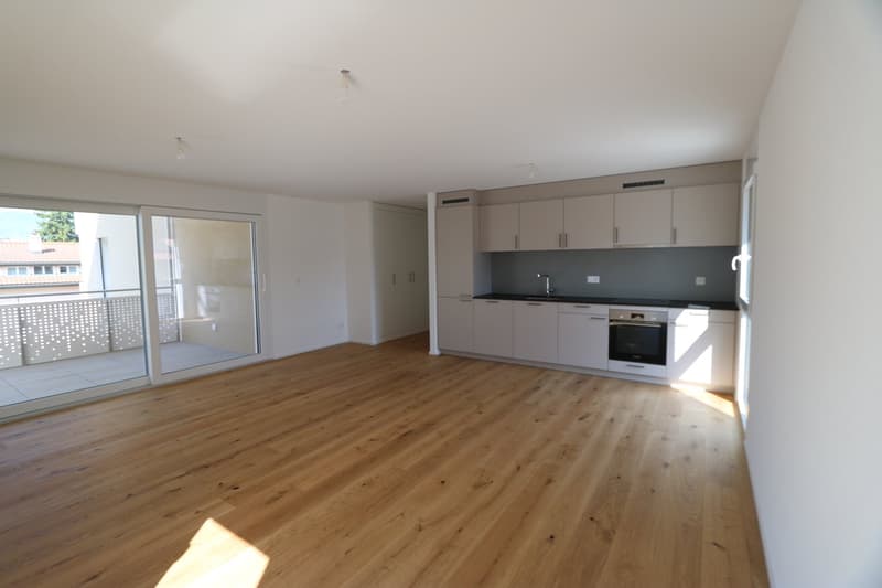 1er LOYER OFFERT ! Appartement neuf de 3.5 pièces avec balcon et vue sur les montagnes à Saxon (4)