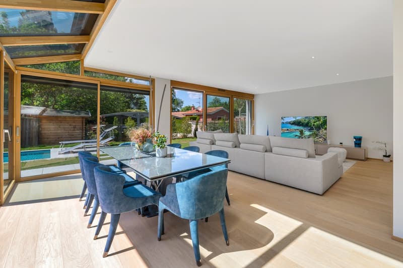 Magnificent new 9.5-room villa in Corsier, with swimming pool. (1)