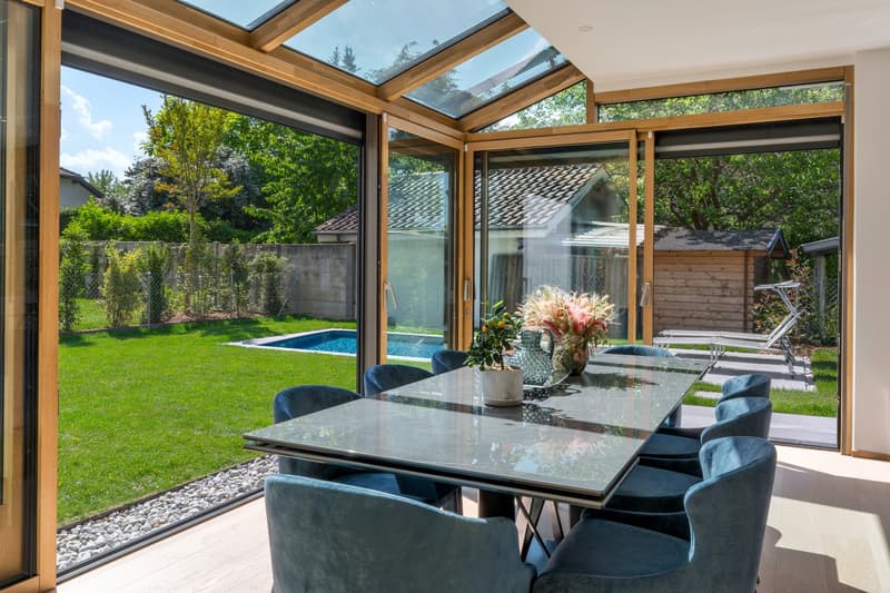 Magnificent new 9.5-room villa in Corsier, with swimming pool. (3)