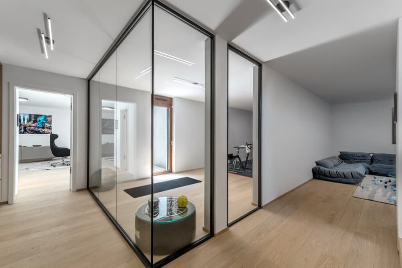 Magnificent new 9.5-room villa in Corsier, with swimming pool. (14)