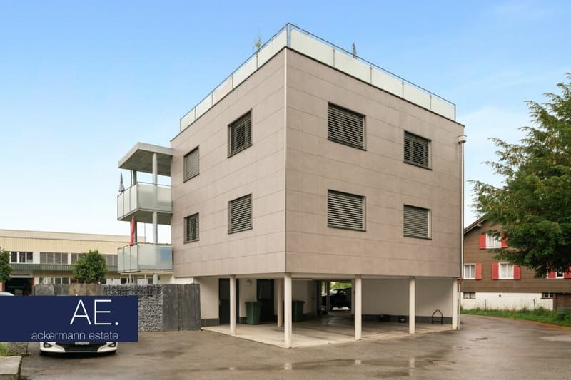 Modernes Mehrfamilienhaus mit nachhaltigem Gebäudestandard (1)