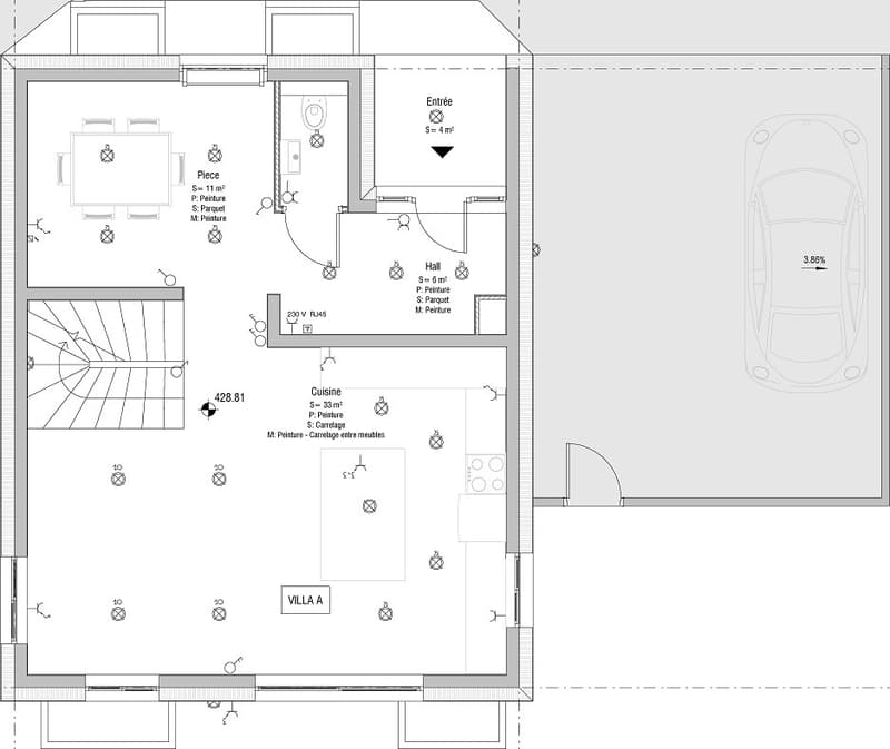 Rez-de-chaussée / Parking