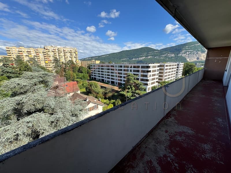 Attico rinfrescato di 4 locali con balcone senza vis-à-vis (Chêne-Bourg) (2)