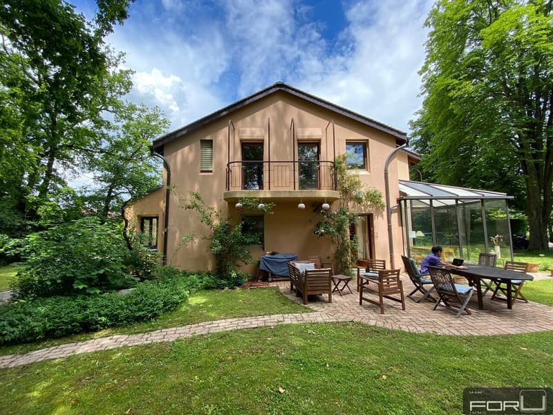 Bella villa individuale in posizione tranquilla con grande giardino a Carouge (2)