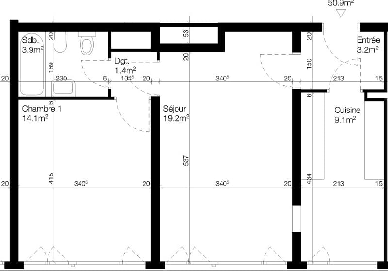 Bel appartement rénové de 3 pièces aux Eaux-Vives (6)