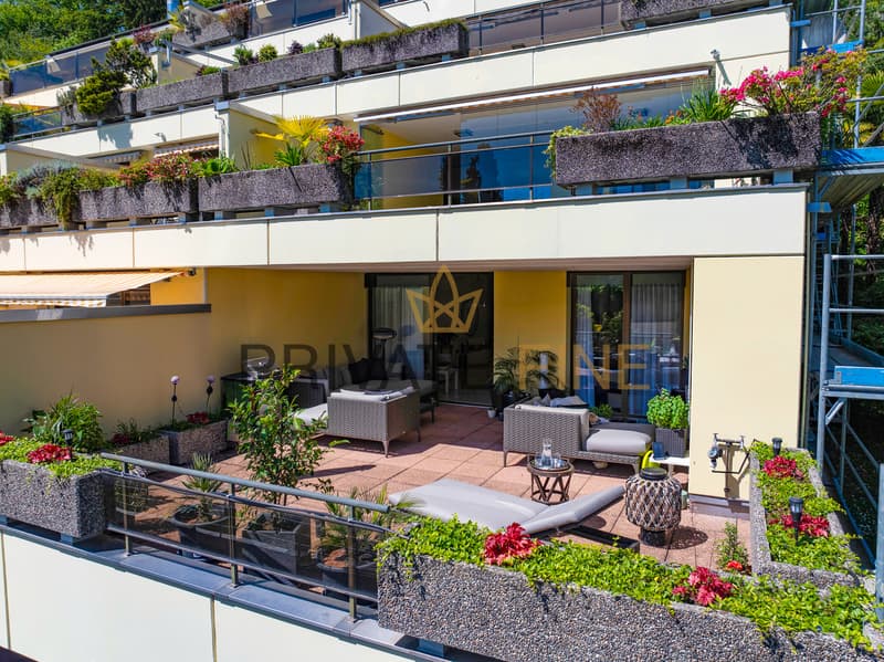 Sonnige Ferienresidenz am Monte Verità mit partieller Seesicht (3) (11)