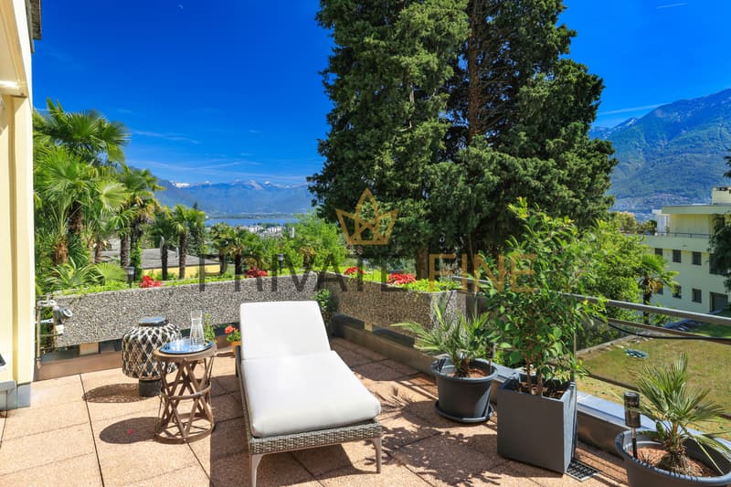Sonnige Ferienresidenz am Monte Verità mit partieller Seesicht (3) (10)