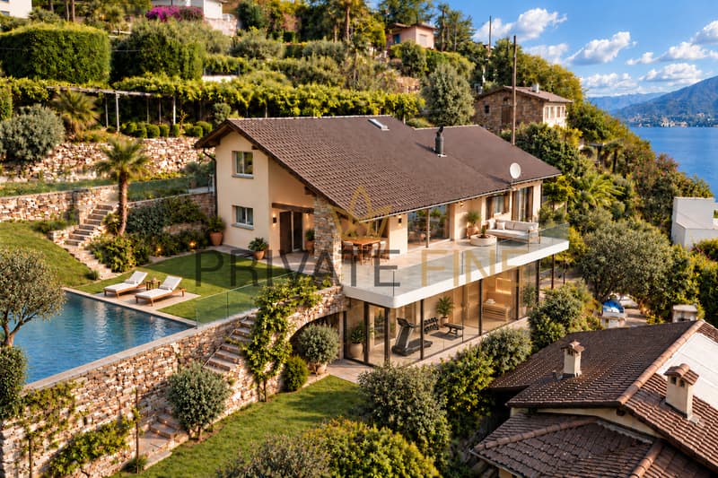 Rendering Haus mit Pool