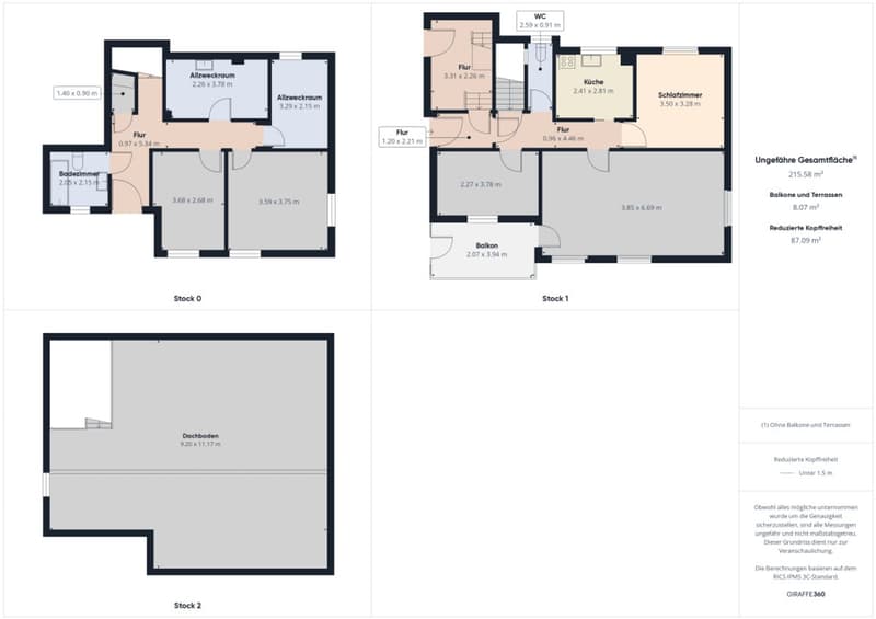 Very beautiful house with balcony, garden, far-reaching views, and development potential (12)