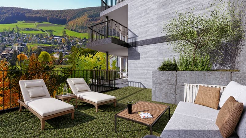 Approved 3.5-room apartment with terrace, garden, carport, lift, and stunning views (3)