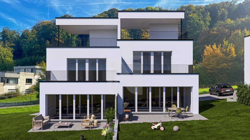 Neubau - Doppeleinfamilienhaus mit grosszügigem Grundstück in Pratteln (1)