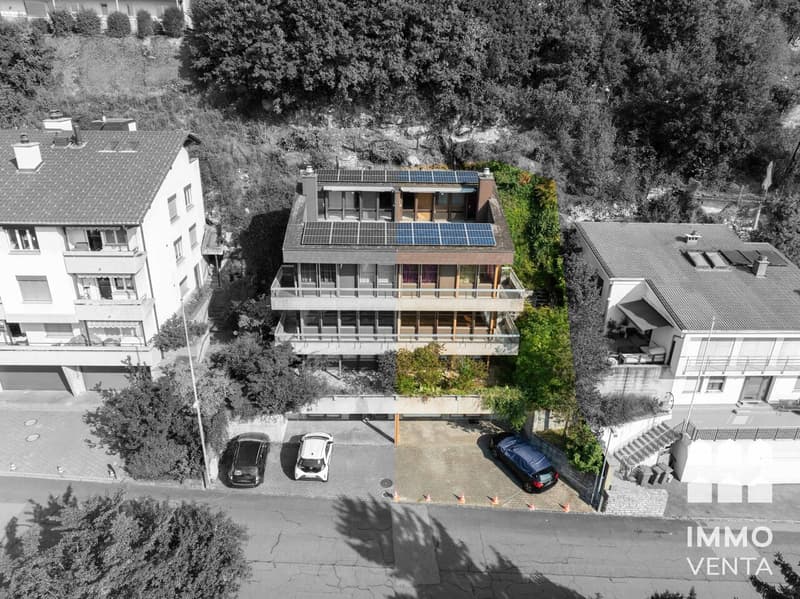 Blick auf die Liegenschaft