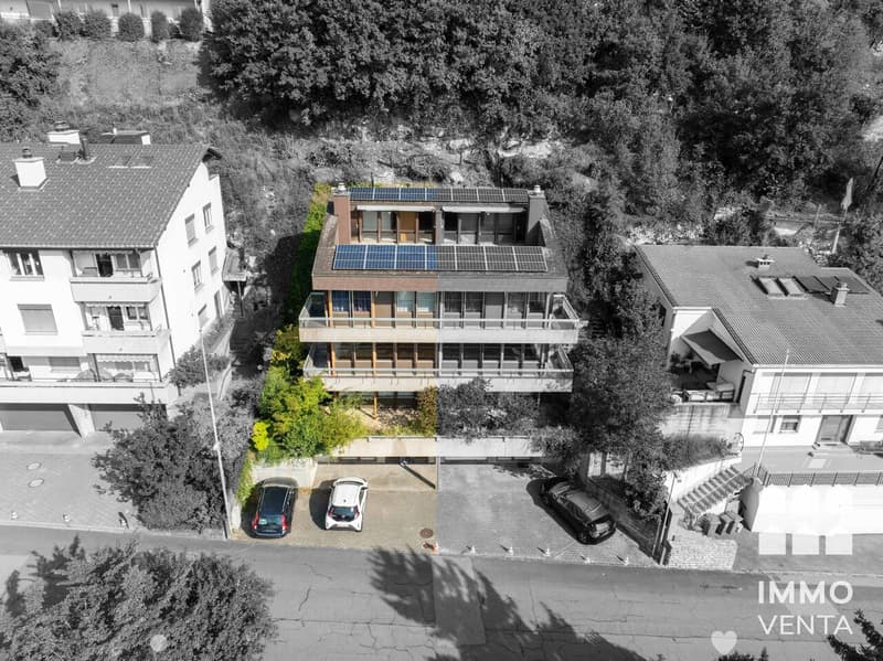 Blick auf die Liegenschaft
