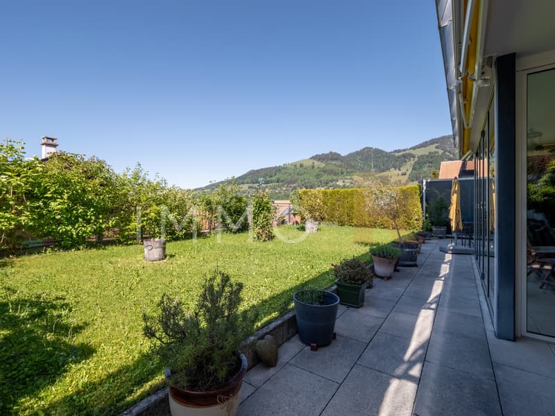 Spacieux appartement - terrasse, jardin vue dégagée sur le Moléson (6)