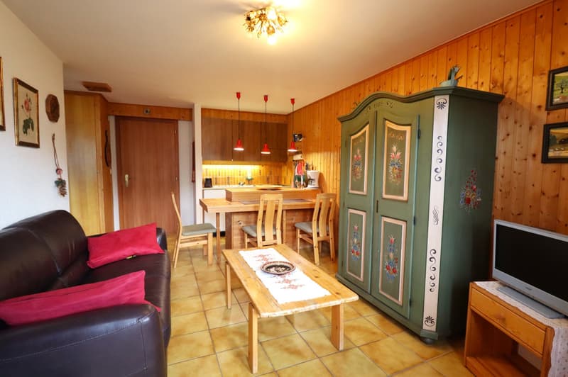 Zweizimmerwohnung ideal an der Einfahrt von St-Luc gelegen (2)