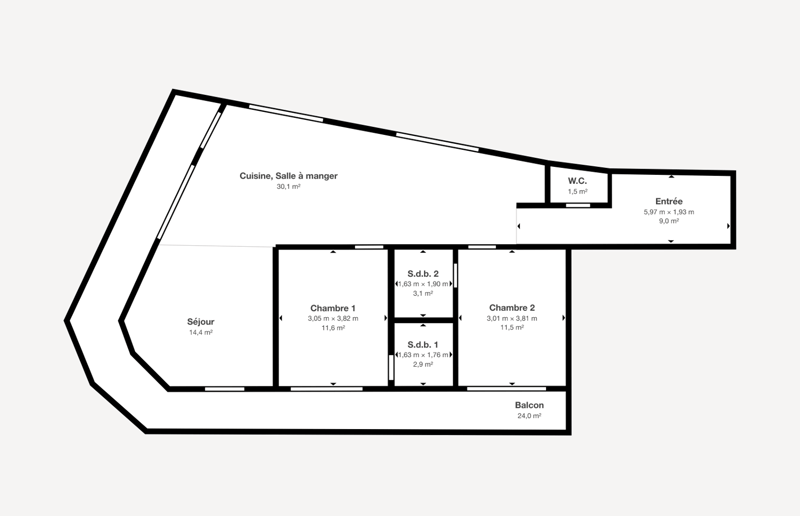 Appartamento sul tetto premium con terrazza di 36 m² e vista sulle Alpi – Crissier, Losanna (9)