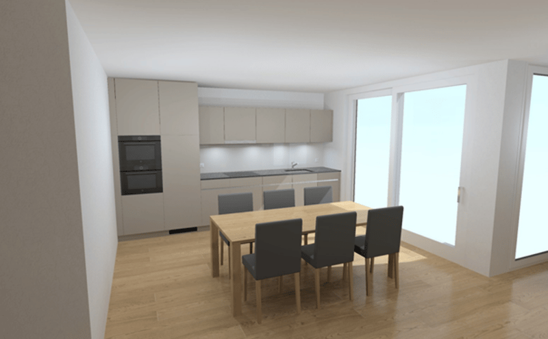 Appartement de jardin en mansarde 3½ pièces - 8.31 (3)