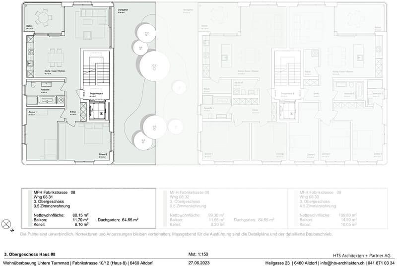 Appartement de jardin en mansarde 3½ pièces - 8.31 (6)
