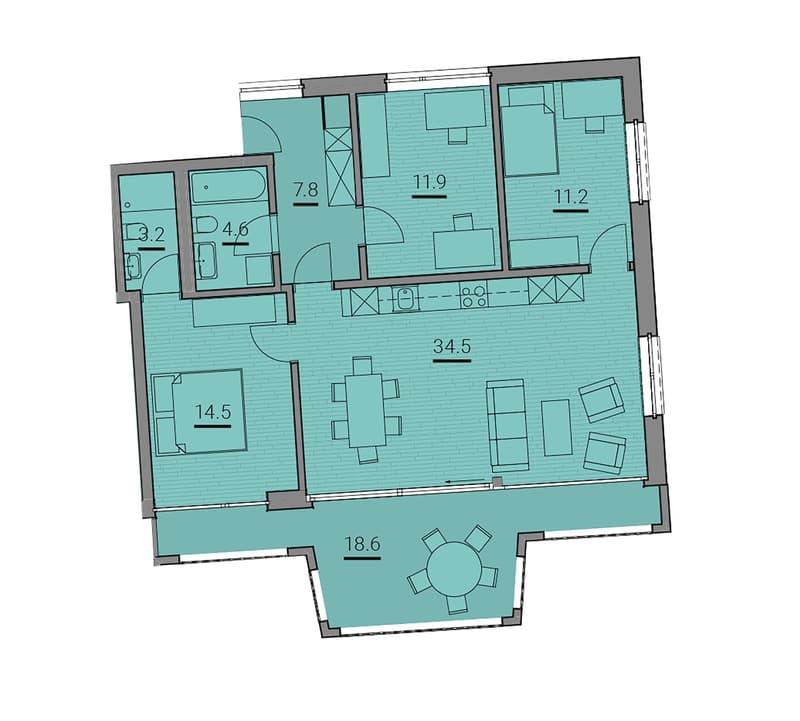 Moderne 4.5-Zimmer-Wohnung über den Dächern von Erstfeld (10)