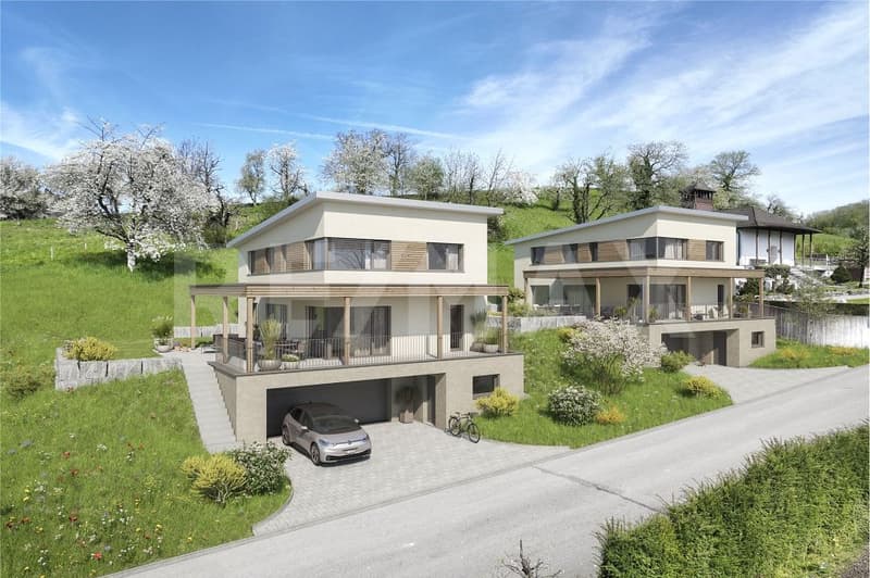 Projet de construction neuve : maison unifamiliale de 5,5 pièces sur le versant ensoleillé avec vue sur les Alpes (3)