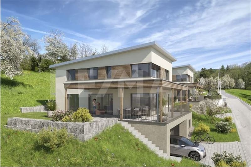 Projet de construction neuve : maison unifamiliale de 5,5 pièces sur le versant ensoleillé avec vue sur les Alpes (9)
