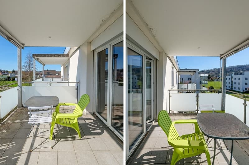 Centrally located 2.5 room apartment in a sunny location with a view! (9)