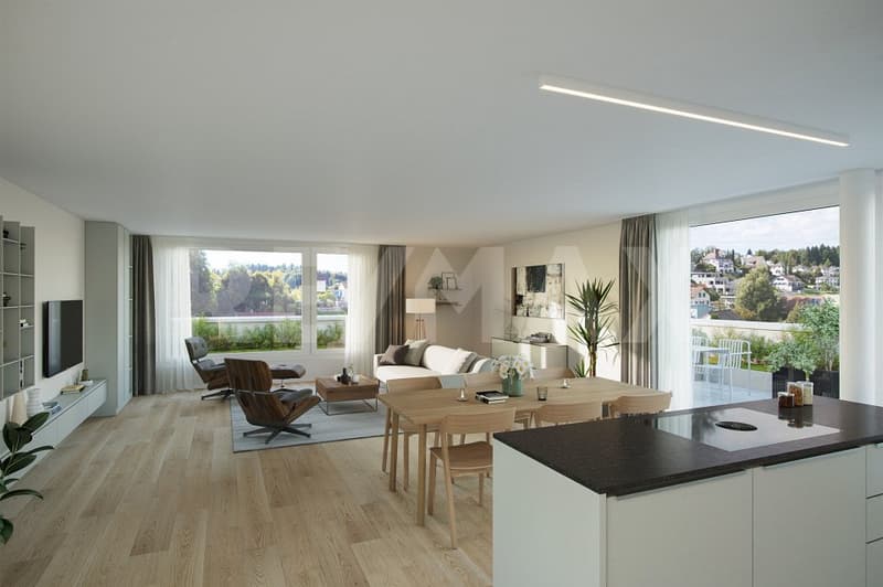 Attikawohnung in nachhaltigem Neubau an zentraler Lage (1)