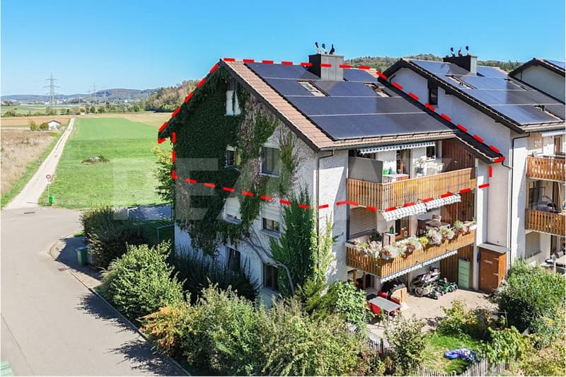Grosszügige Dachmaisonette-Wohnung am Bauzonenrand (1)