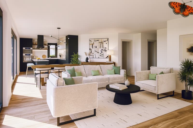 Magnifiche ville a Givisiez - Superficie PPE di 119 m²! (2)